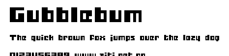 Gubblebum.ttf字體轉換器圖片