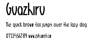 Guazhiru.ttf字體轉換器圖片