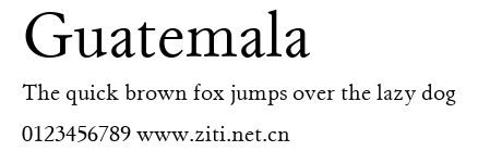 Guatemala.ttf字體轉換器圖片