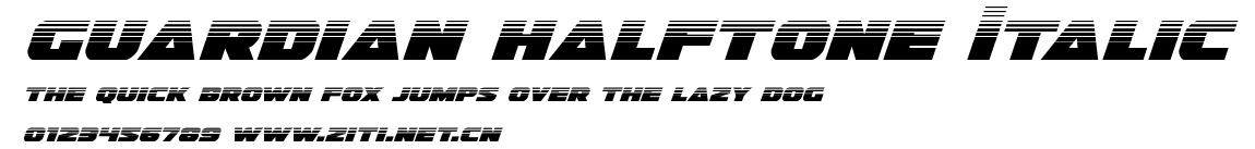 Guardian Halftone Italic.ttf字體轉換器圖片