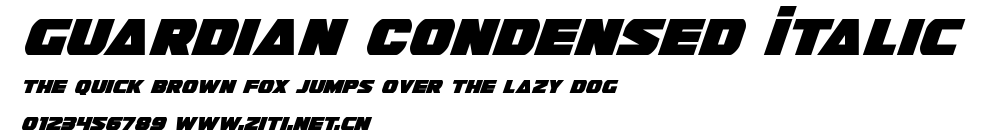 Guardian Condensed Italic.ttf字體轉換器圖片