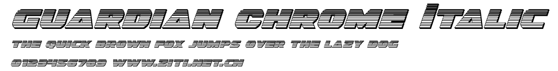 Guardian Chrome Italic.ttf字體轉換器圖片