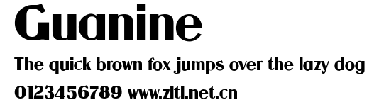Guanine.ttf字體轉換器圖片