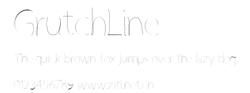 GrutchLine.ttf字體轉換器圖片