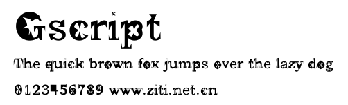 Gscript.ttf字體轉換器圖片