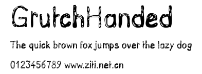 GrutchHanded.ttf字體轉換器圖片