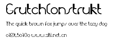 GrutchConstrukt.ttf字體轉換器圖片