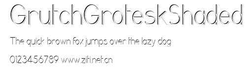 GrutchGroteskShaded.ttf字體轉換器圖片