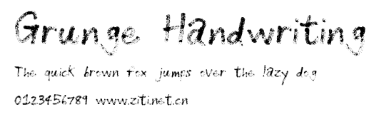 Grunge Handwriting.otf字體轉換器圖片