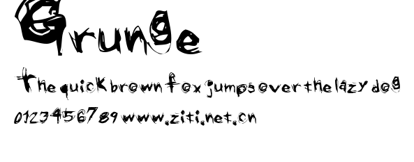 Grunge.ttf字體轉換器圖片