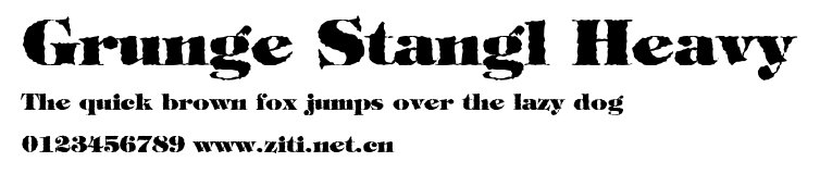 Grunge Stangl Heavy.ttf字體轉換器圖片