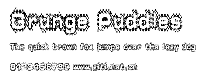 Grunge Puddles.ttf字體轉換器圖片