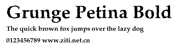 Grunge Petina Bold.ttf字體轉換器圖片