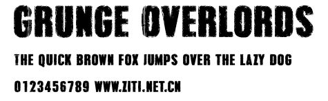 Grunge Overlords.ttf字體轉換器圖片