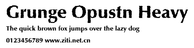 Grunge Opustn Heavy.ttf字體轉換器圖片