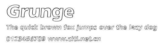 Grunge.ttf字體轉換器圖片