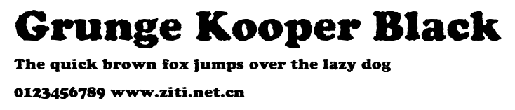 Grunge Kooper Black.ttf字體轉換器圖片