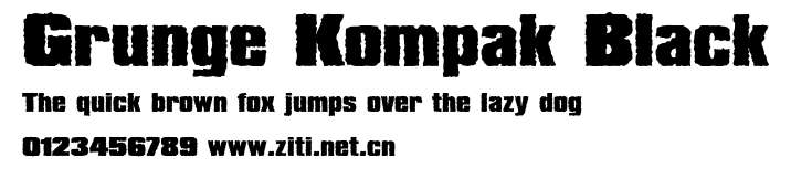 Grunge Kompak Black.ttf字體轉換器圖片