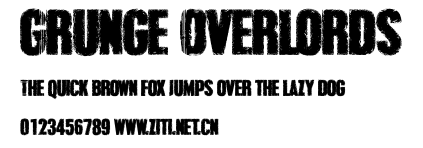 Grunge Overlords.ttf字體轉換器圖片