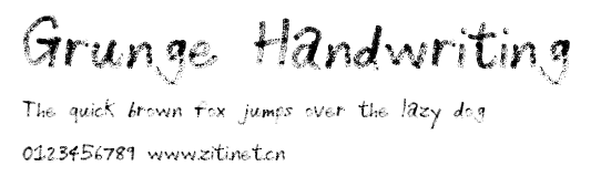 Grunge Handwriting.ttf字體轉換器圖片