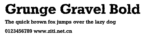 Grunge Gravel Bold.ttf字體轉換器圖片