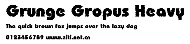 Grunge Gropus Heavy.ttf字體轉換器圖片