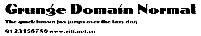 Grunge Domain Normal.ttf字體轉換器圖片