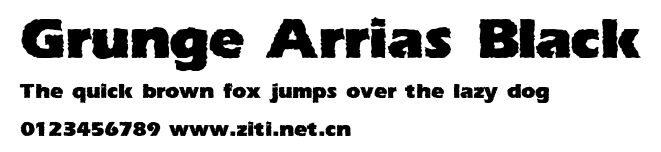 Grunge Arrias Black.ttf字體轉換器圖片