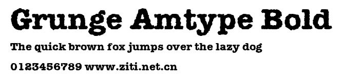 Grunge Amtype Bold.ttf字體轉換器圖片
