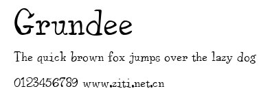 Grundee.ttf字體轉換器圖片