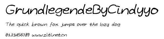 GrundlegendeByCindyyo.ttf字體轉換器圖片