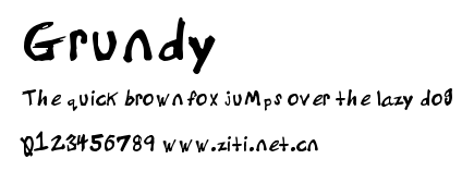 Grundy.ttf字體轉換器圖片