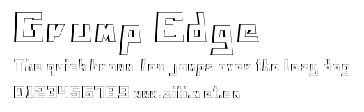 Grump Edge.ttf字體轉換器圖片