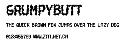 Grumpybutt.ttf字體轉換器圖片