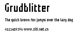 Grudblitter.ttf字體轉換器圖片
