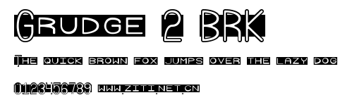 Grudge 2 BRK.ttf字體轉換器圖片
