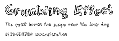 Grumbling Effect.ttf字體轉換器圖片
