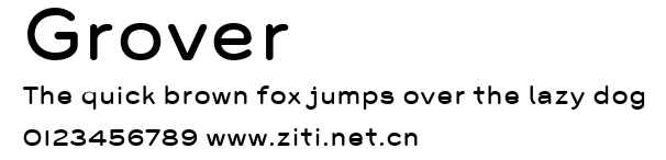 Grover.ttf字體轉換器圖片
