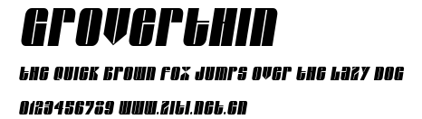 GroverThin.ttf字體轉換器圖片