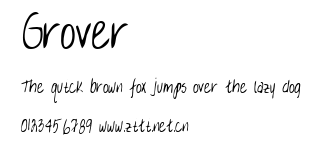 Grover.ttf字體轉換器圖片