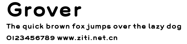 Grover.ttf字體轉換器圖片