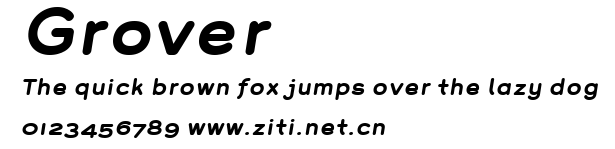 Grover.ttf字體轉換器圖片