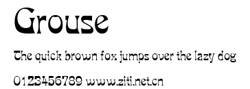 Grouse.ttf字體轉換器圖片