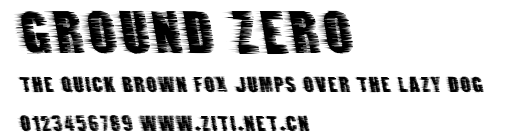 Ground Zero.ttf字體轉換器圖片