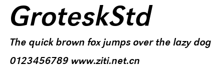 GroteskStd.ttf字體轉換器圖片