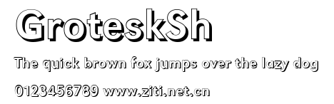 GroteskSh.ttf字體轉換器圖片