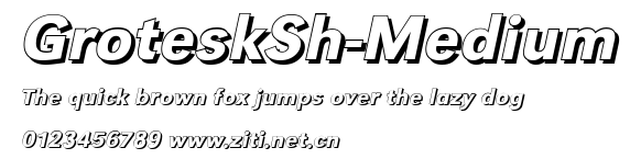 GroteskSh-Medium.ttf字體轉換器圖片