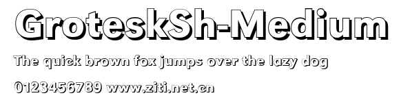 GroteskSh-Medium.ttf字體轉換器圖片