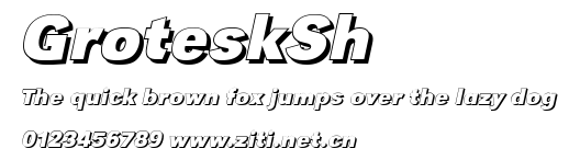 GroteskSh.ttf字體轉換器圖片