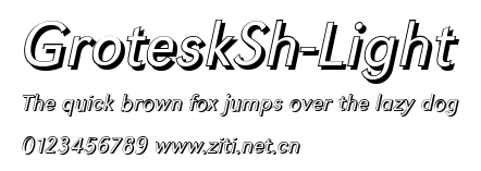 GroteskSh-Light.ttf字體轉換器圖片